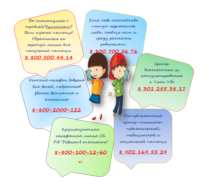 Номера телефонов служб психологической поддержки для детей